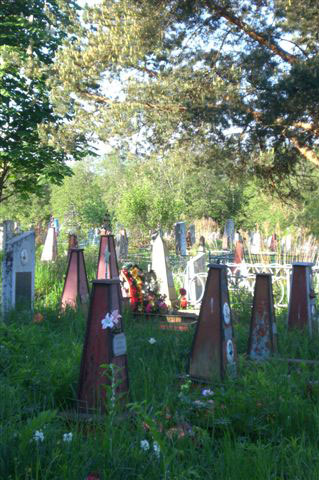 Тумбы, кладбище местности Гаврилов Ям, фото Сергея Мержанова, 2009 г.